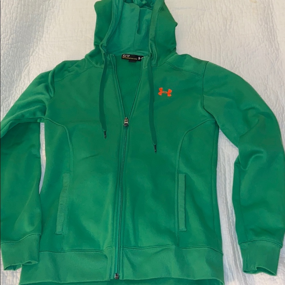 Under Armour Zip up Green